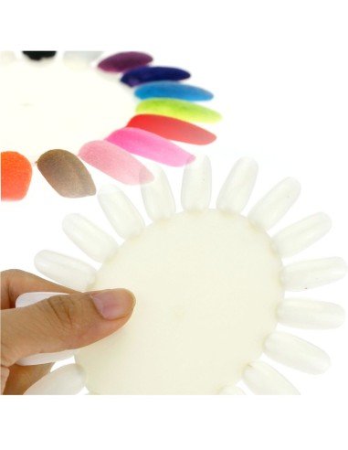 Exhibidor Uñas Probador mostrador de esmaltes acrílico redondo