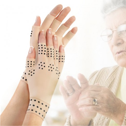 Guantes magnéticos de compresión masaje para la artritis