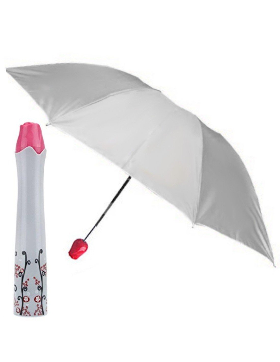 ☂️ Sombrilla Fashion en forma de Florero UV protección Rosas en colores