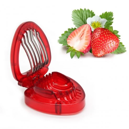 Rebanador Cortador d Fresa tajadas perfectas Kitchen Strawberry Slicer