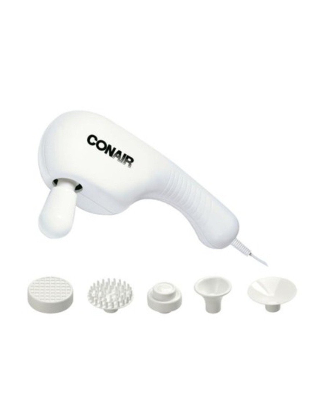 Masajeador de mano Conair con 6 acc Relajador Facial Corporal Massager