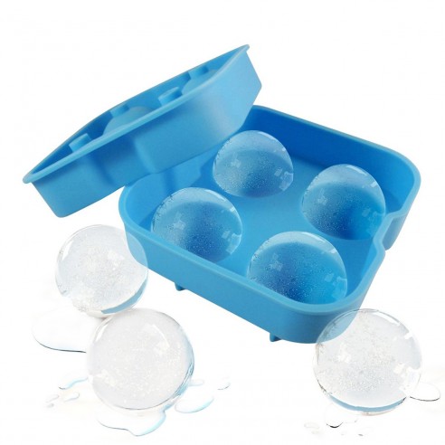 Molde para hielo de silicona azul - Aliss