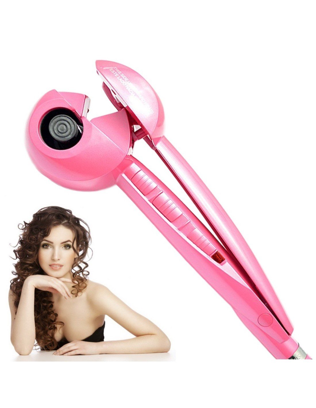 Rizador Automático de Cabello Perfect Tool Curl Fucsia