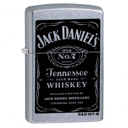 Encendedor Zippo Stamp Black Jack Daniel'S Logo Tennessee Whiskey 24779 - Negro