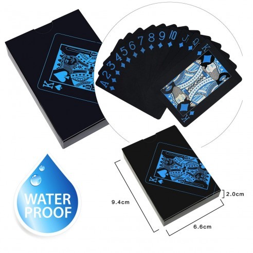 Juego de Cartas Naipes pvc Waterproof  blue