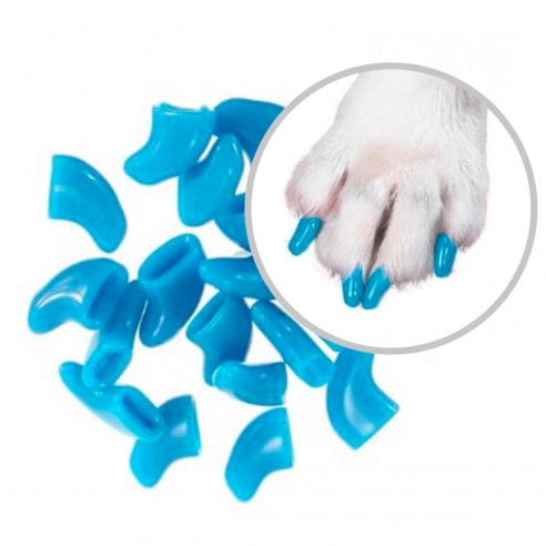 Protector de Uñas Mascota TL Nails Caps en colores, evita daños