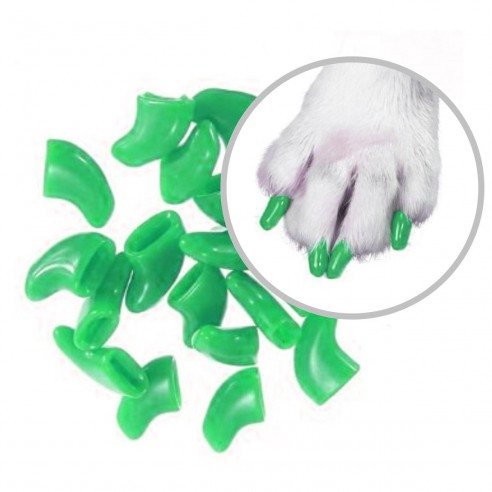 Protector de Uñas Mascota T.M Nails Caps en colores, evita daños