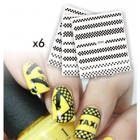 Kit Tatto Surtidos para uñas stickers al algua Nail Art Salon Effects para decoración de uñas