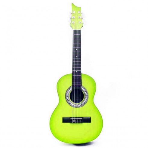 Guitarra Acústica Estudio Infantil Redonda Verde