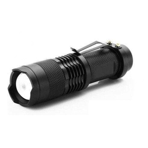 Linterna Luz LED Ajustable 7 W Táctica Con Zoom 350 Lúmenes