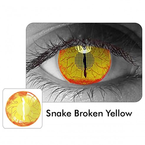 Crazy Lentes Blind Drakle Snake Nublan Visión