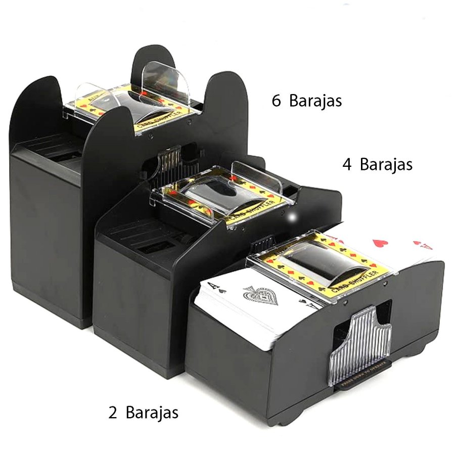 Barajador Automático De Cartas – Máquina Eléctrica Para 1 O 2 Mazos – Funciona Con Pilas – Ideal Para Póker, UNO Y Juegos De Mesa