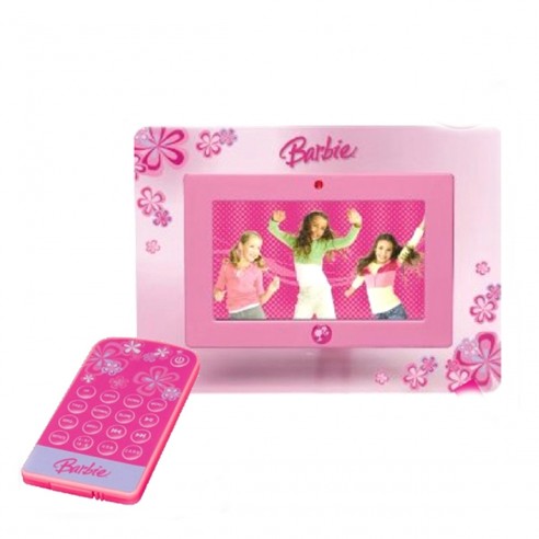 PortaRetratos Digital Barbie de 7" + Control Remoto y Memoria