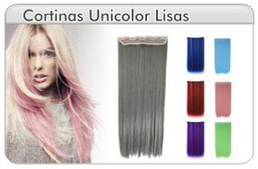 Extensión de Cabello Lisa Unicolor