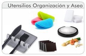 Utensilios de Organización y Aseo de la cocina